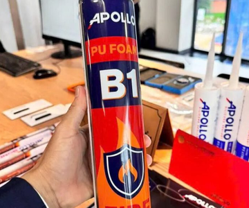 Keo bọt nở chống cháy Apollo PU Foam B1