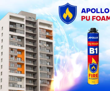 Keo Bọt Nở Chống Cháy Apollo PU Foam B1 – Chuyên Gia Bảo Vệ Công Trình!