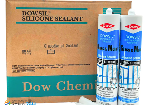 Keo Dowsil Glass & Metal Silicone Sealant -dán kính và kim loại hiệu suất cao