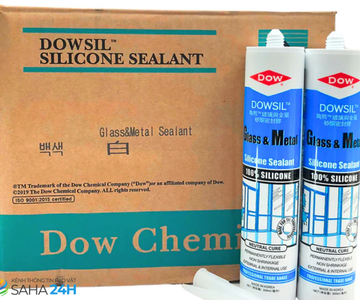 Keo Dowsil Glass & Metal Silicone Sealant -dán kính và kim loại hiệu suất cao