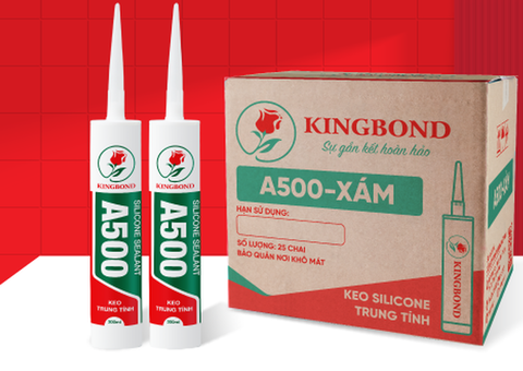 Keo Silicone Trung Tính Kingbond A500 – Kết Dính Bền Bỉ, Chống Chịu Mọi Môi Trường - 1/4