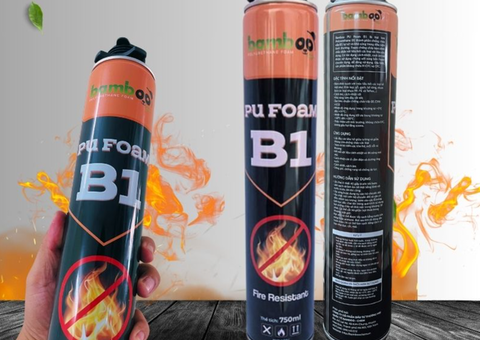 Bamboo PU Foam B1 – Keo bọt nở chống cháy, cách nhiệt hiệu quả - 1/4