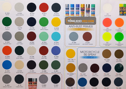 Sơn Xịt ATM – Đa Màu Sắc, Bám Dính Bền Lâu - 3/3