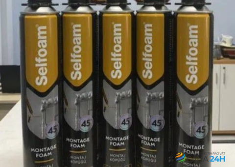 Keo bọt nở đa năng Selfoam Montage Foam 750ml – Giải pháp lắp ghép nhanh chóng và hiệu quả