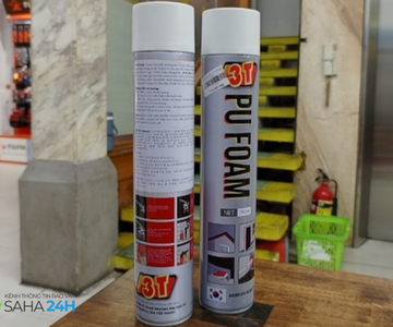 Keo bọt nở PU Foam 3T – Giải pháp trám kín, cách âm và giữ nhiệt tối ưu