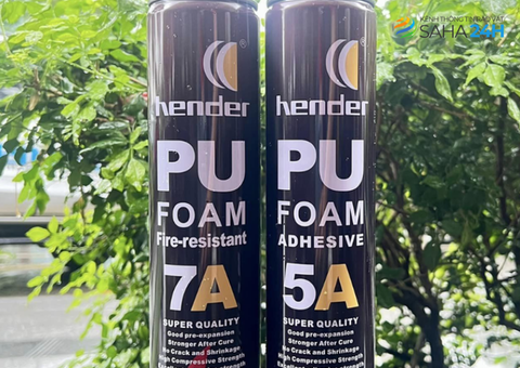 Foam bọt nở chống cháy B1 Hender -sử dụng nhiều trong việc trám khe hở