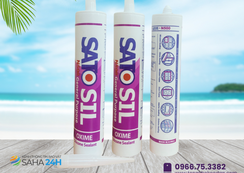 Keo silicone Satosil N500 – Nhập khẩu Hàn Quốc, độ bám dính vượt trội