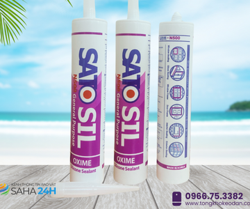 Keo silicone Satosil N500 – Nhập khẩu Hàn Quốc, độ bám dính vượt trội