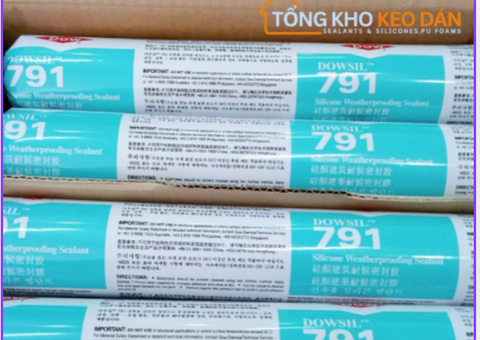 Keo silicone chống chịu thời tiết Dowsil 791 - 3/4