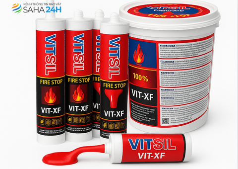 Keo chèn bịt làm kín chống cháy trương nở VitSiL VIT-XF – Bảo vệ công trình an toàn vượt trội