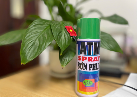 Sơn xịt ATM A281 xanh rêu (Machine Green) - 1/5