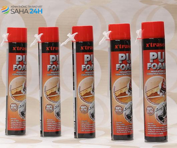 Keo Bọt X’traseal PU Foam – Trám khe hở, cách âm cách nhiệt hiệu quả
