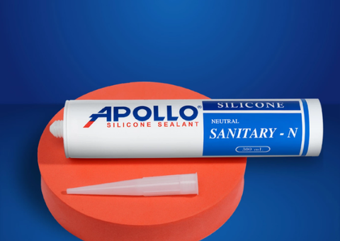 Keo silicone chống nấm mốc Apollo Sanitary N - 1/3