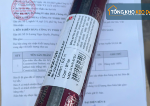 Keo trám mối nối AS4001SW màu trắng, xúc xích 600ml - 3/3