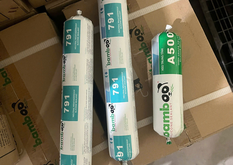 Keo thời tiết Bamboo 791 Keo silicone chịu thời tiết lý tưởng cho công trình kính cao tầng sẵn hàng  - 1/5