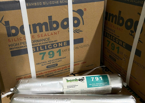 Keo thời tiết Bamboo 791 Keo silicone chịu thời tiết lý tưởng cho công trình kính cao tầng sẵn hàng  - 5/5