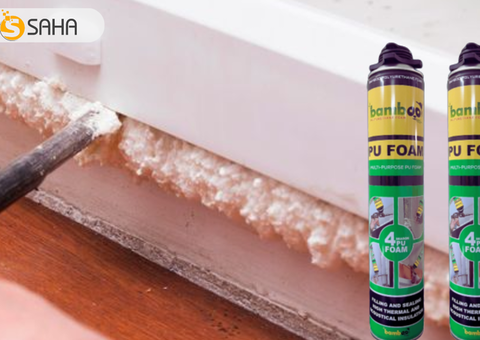Keo bọt nở Bamboo PU Foam dạng vòi, bịt kín các khe hở - 2/5