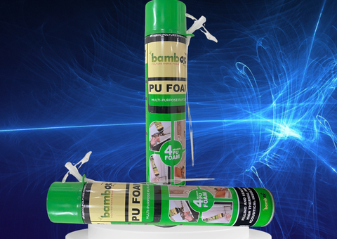 Keo bọt nở Bamboo PU Foam dạng vòi, bịt kín các khe hở - 4/5