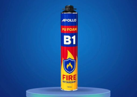 Keo bọt nở chống cháy Apollo PU Foam B1 - 1/4
