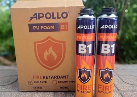 Keo bọt nở chống cháy Apollo PU Foam B1 - 4/4