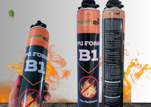 Bọt nở chống cháy Bamboo PU Foam B1  cách âm cách nhiệt - 4/4