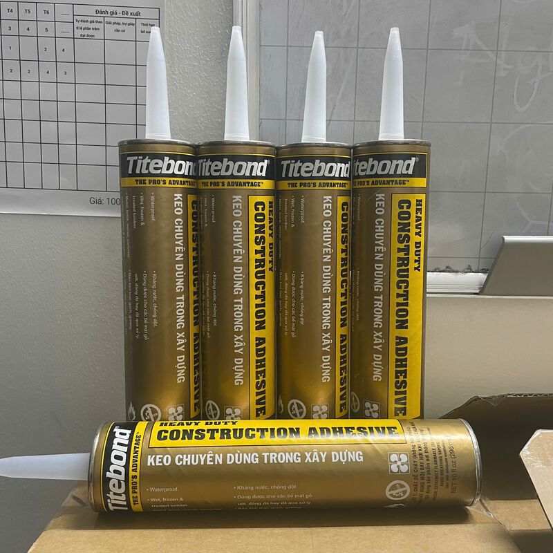 Sỉ lẻ keo dán Titebond xây dựng - Keo đa năng Titebond Heavy Duty (keo vàng) - 5/6