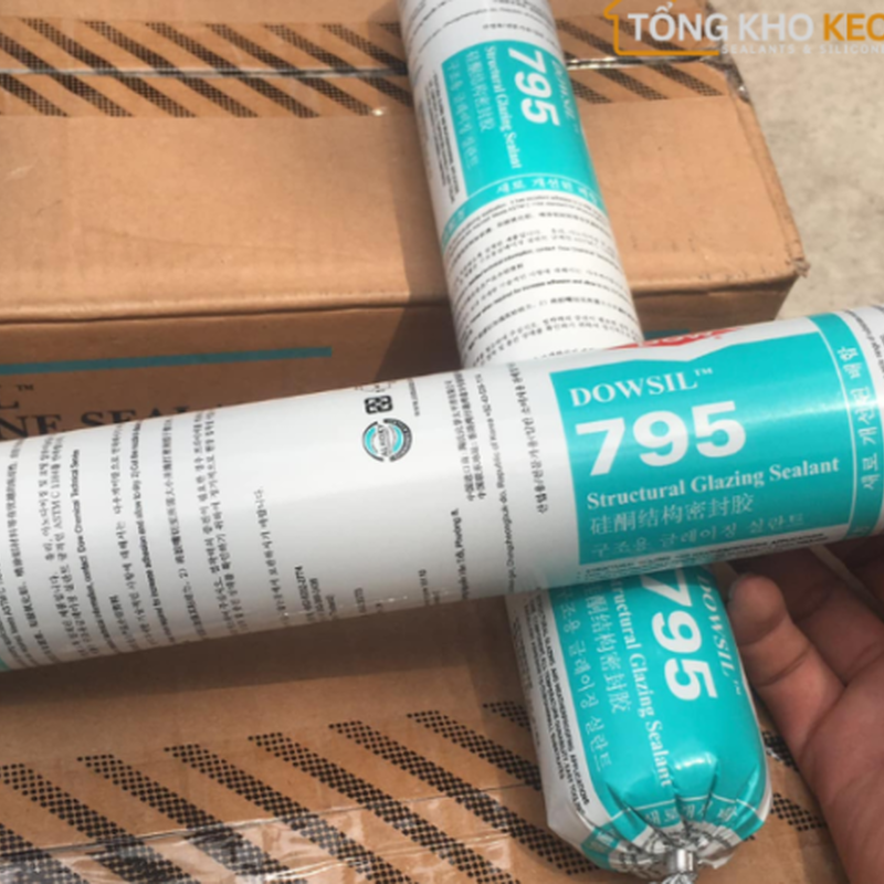 Keo kết cấu silicone Dowsil 795-Silicone Nhôm Kính Cao Cấp - 3/5