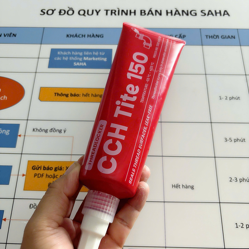 Chuyên cung cấp phân phối Keo Khóa Ren Ống CCH Tite 150 - 2/4