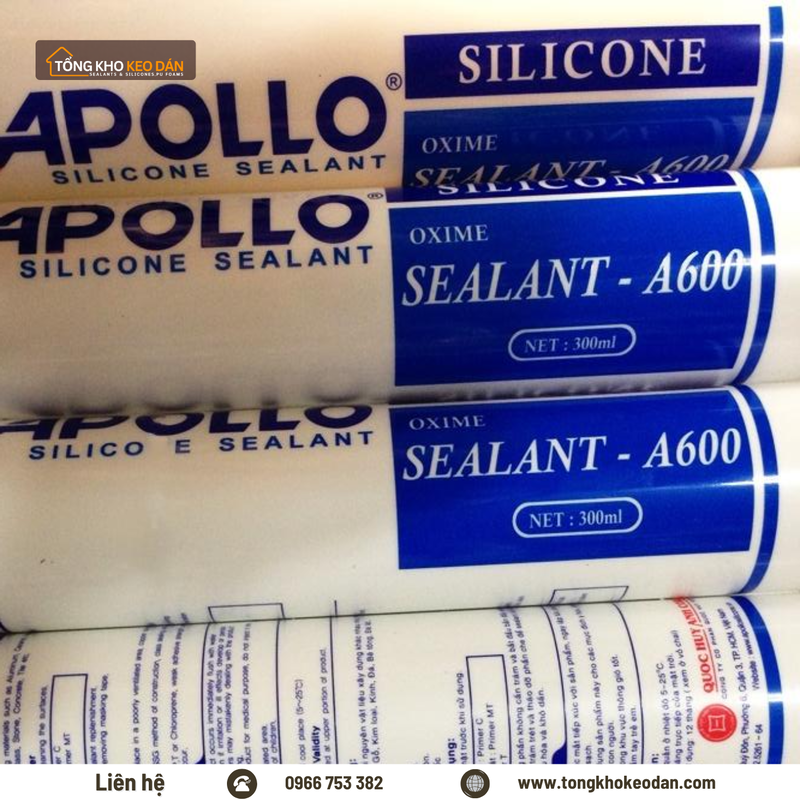Chuyên cung cấp sỉ lẻ keo Keo Apollo Silicone A600 toàn quốc - 3/5