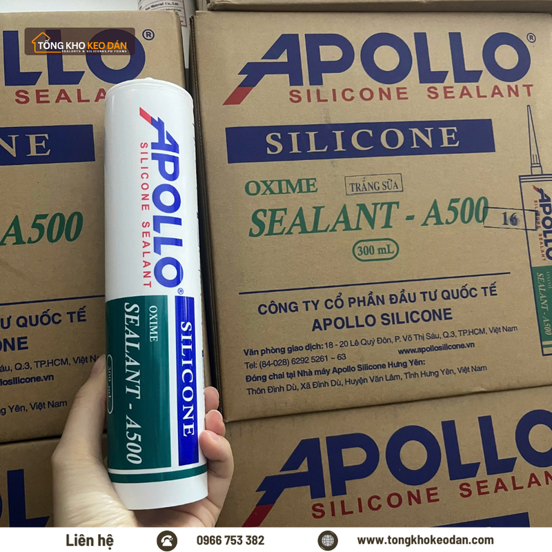 Phân phối sỉ lẻ Keo Apollo Silicone A500 giá tốt toàn quốc - 2/5