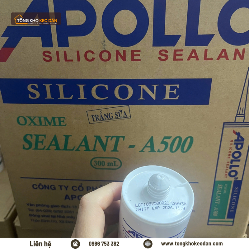 Phân phối sỉ lẻ Keo Apollo Silicone A500 giá tốt toàn quốc - 4/5