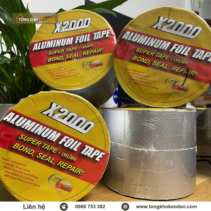Băng keo chống thấm X2000 cuộn 5cmx5m hàng sẵn giá tốt - 3/4
