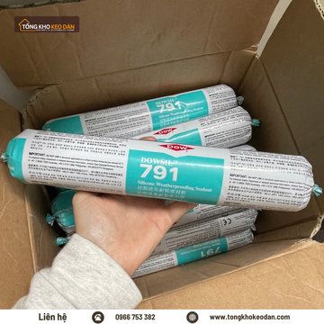 Sỉ lẻ keo silicone Dowsil 791 Màu Xám - Hàng hàng kho Saha