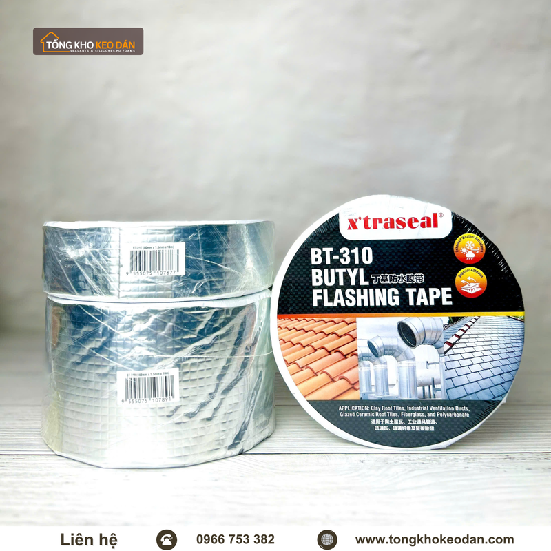 Chuyên cung cấp băng keo chống dột Butyl X’traseal BT-310 5cm x 10m - 3/4