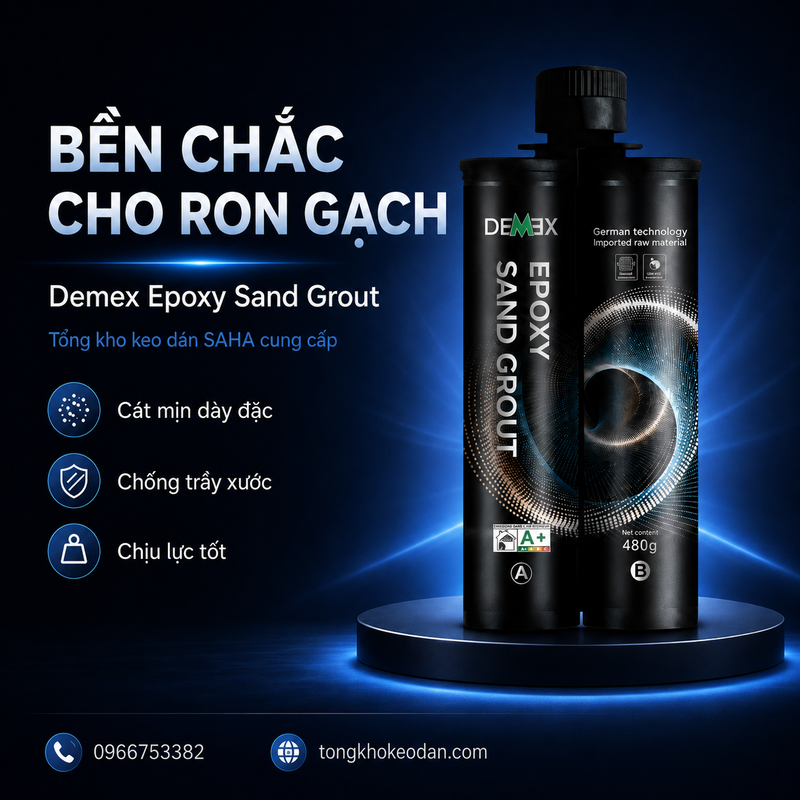 Chuyên cung cấp keo chà ron nhám Demex Epoxy Sand Grout cao cấp - 6/6